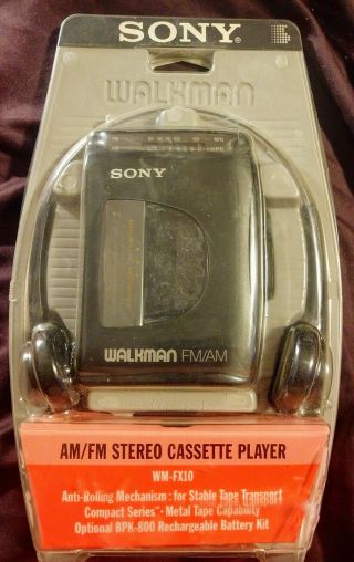 Sony Walkman Wm - Fx10 Am/fm Stereo Cassette Player W.  Ear/head Phones