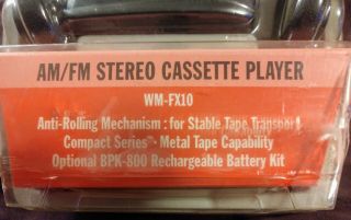 Sony Walkman WM - FX10 AM/FM Stereo Cassette Player w.  ear/head phones 4