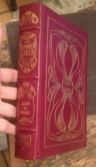 The Summer Queen Vinge - Easton Press 1991 Leather Signed First Us