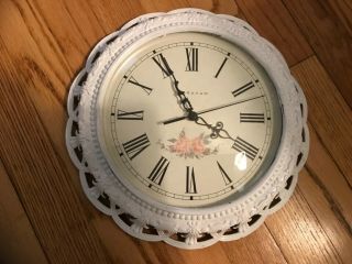 Vintage Style Ingraham Wall Clock With Roman Numerals