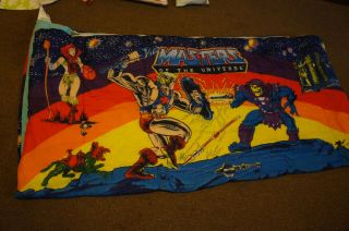Vtg Masters Of The Universe He - Man Childs Sleeping Bag Skeletor Mattel Kids 1983