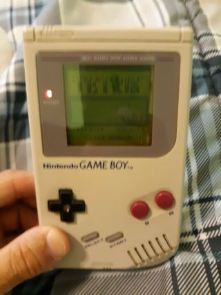 Nintendo Game Boy Dmg - 01 Vintage 1989 With Tetris Game