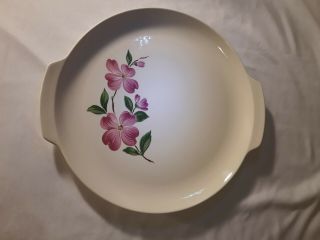 Rose Dogwood Platter Cake Plate Vintage French Saxon China 52/1