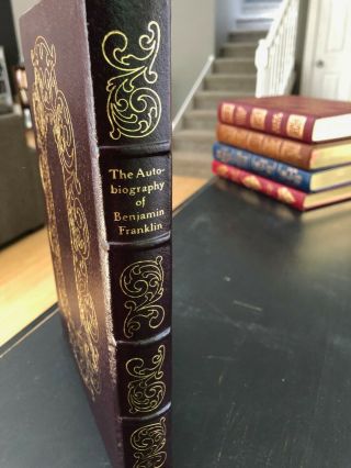 Autobiography Of Benjamin Franklin,  Easton Press,  1976,  Leather Bound,