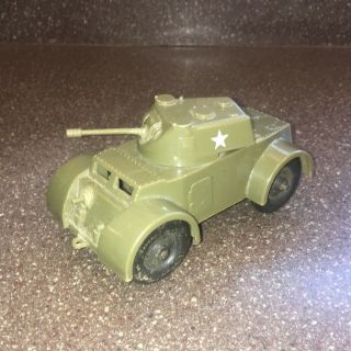 1950’s Processed Plastics Army Armoured Car Tank Vehicle Aurora Il Vintage Toy