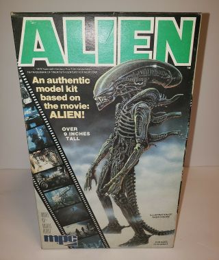 Alien Model Kit 1979 Mpc Unbuilt Vintage H.  R.  Giger