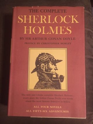 Vintage Hardcover W/dj - The Complete Sherlock Holmes By Sir Arthur Conan Doyle