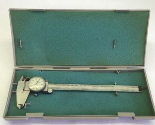Mitutoyo Dial Caliper 505 - 644 - 50 8” W/ Case Vintage Made In Japan