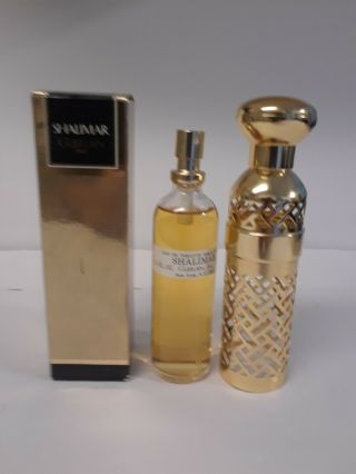 Vintage Nos Shalimar Guerlain Paris 99 Full 3.  1oz Lqqk Eau De Toulette Perfume