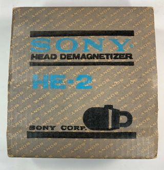 Sony Head Demagnetizer He - 2 117v Superscope Vintage