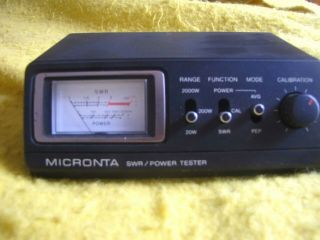 Radio Shack Swr Power Tester Model 21 - 524 Vintage 2000w Watts In