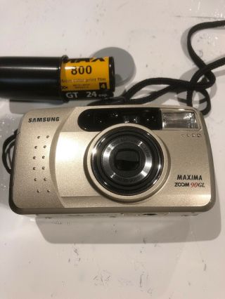 Samsung Maxima Zoom 90gl 35mm Film Point & Shoot Camera