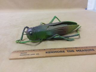 Vintage Large Rubber Grasshopper Insect Toy Figure 8 " Long Hong Kong Realistic