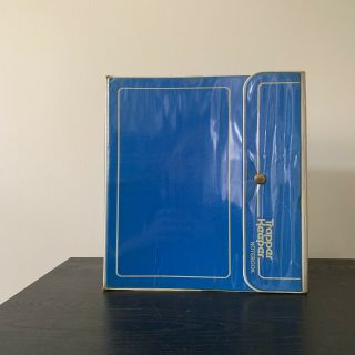 1980s Vintage Mead Trapper Keeper Notebook Blue Binder W/ 3 Folders Model 29096