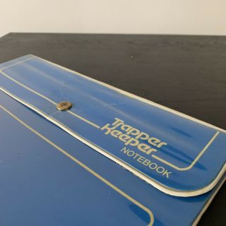 1980s Vintage Mead Trapper Keeper Notebook Blue Binder W/ 3 Folders Model 29096 4