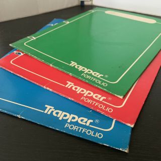 1980s Vintage Mead Trapper Keeper Notebook Blue Binder W/ 3 Folders Model 29096 8