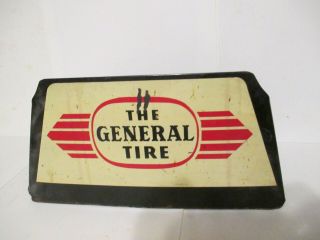 Vintage Metal The General Tire Double Sided Sign Triangle