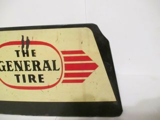 Vintage Metal The General Tire Double Sided Sign Triangle 2