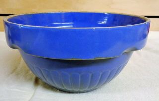 Vintage Red Wing Stoneware Cobalt Blue 9 " Mixing Bowl (th991)