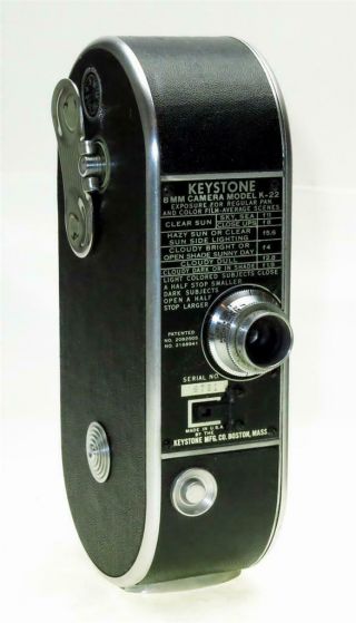 Keystone K - 22 Vintage 8mm Movie Camera,  Ship Worldwide