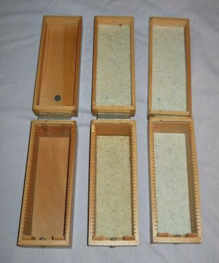 3 vintage wooden KODASLIDE Sequence File boxes Eastman KODAK Company USA 3