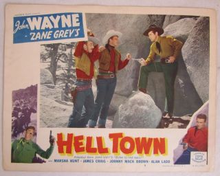 Vintage 1950 Hell Town Aka Born To The West Lobby Card 7 John Wayne