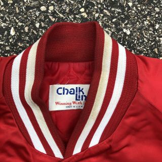 Vintage Chalk Line Redwings Satin Jacket XL 4