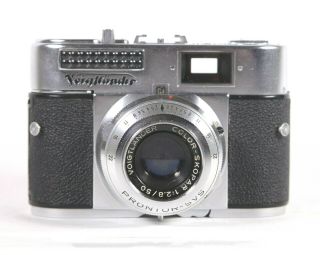 Voigtlander Vito Bl Vintage 35mm Zone Focus Film Camera Circa 1957 With Case