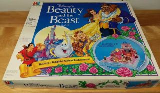 Beauty And The Beast 3d Board Game Vintage 1991 Walt Disney Moviel Complete