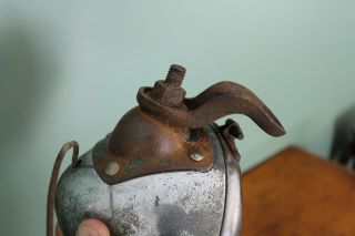 Vintage Amber Glass Lens Fog Light Lamp Auto Radiator Mfg Co Old Rat Rod Part 5