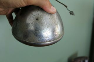 Vintage Amber Glass Lens Fog Light Lamp Auto Radiator Mfg Co Old Rat Rod Part 8