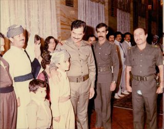 Saddam Hussein 1993.  - Vintage Photo