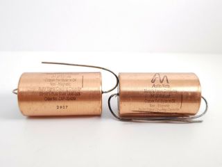 2 X Audionote Capacitor 0.  1uf 630v,  High Fidelity.  C3.  28 En - Air