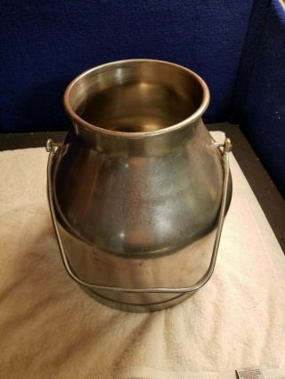Vtg Stainless Steel Delaval Milk Can Bucket 5 Gallon Pail Farm Dairy 4228