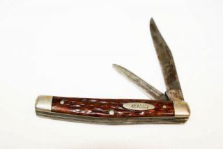 Vintage Estate Usa Case Xx Horn Handle Pocket Knife