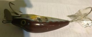 Vintage Perch Colored Spinno Minno Antique Fishing Lure Model 509 ST16 3