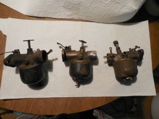 3 Vintage Ford Model T Carburetors 1 Kingston Model L And 2 Model L - 4 (repair)