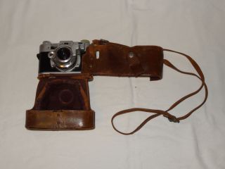 1948 Kodak 35 Rangefinder Camera W/ 50mm F/3.  5 Lens,  Leather Carrying Case