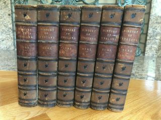 The History Of England By David Hume 1854 6 Volumes Complete Set