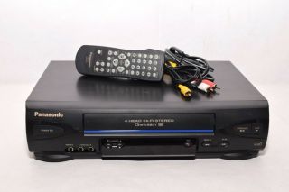 Panasonic Pv - V4522 Vhs Vcr 4 Head With Remote And.