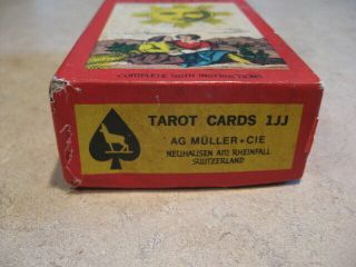 Vintage Tarot Cards 1JJ Switzerland AG MULLER,  CIE Fortune Telling 2