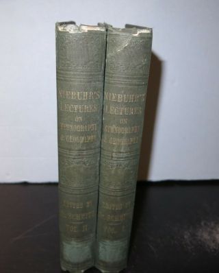 B G Niebuhr Lectures On Ethnology And Geography Greece 1854 2 Vols Italy Gaul