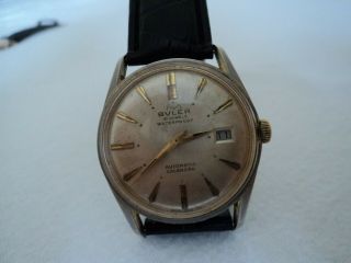 Vintage Buler Automatic 21 Jewels Wrist Watch 1960s