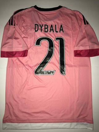 dybala juventus pink 2015 retro soccer shirt vintage football jersey shirt 2