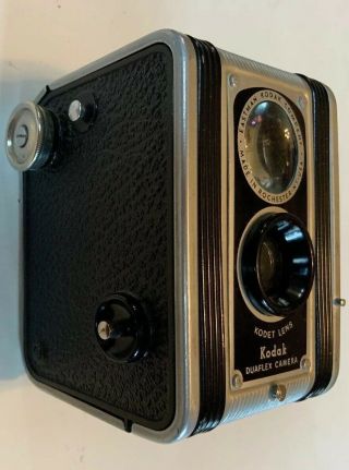 Vintage Kodak Duaflex Box Camera w Kodet Lens Eastman Kodak Company 5