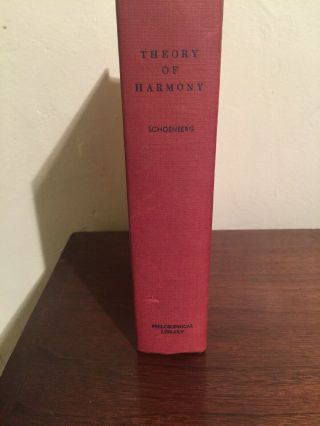 Theory Of Harmony Harmonielehre 1948 Arnold Schoenberg,  Music 1948 Edition
