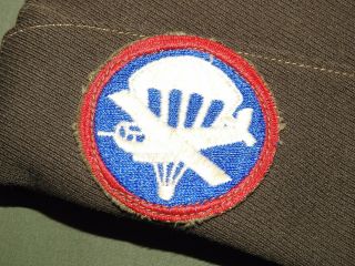 Us Army Ww2 Airborne Paratrooper Glider " Para - Glider " Badged Garrison Cap Vtg Gi