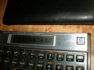 Hewlett Packard HP 11C Scientific Calculator With Case 3