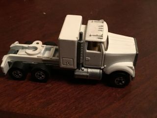Vintage Hot Wheels Steering Rigs - White Semi Cab ‘81 In White Trucking Company