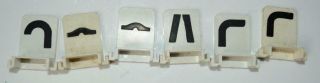 Vintage Scalextric - 6 X Track Side Signs